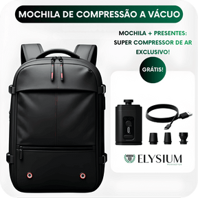 Mochila Impermeável de Compressão a Vácuo + BRINDE EXCLUSIVO