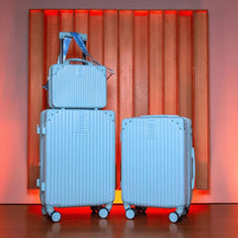 2 Malas Bordo Viagem + Frasqueira | Cadeado Numérico | Padrão ANAC | Rodinhas 360° |